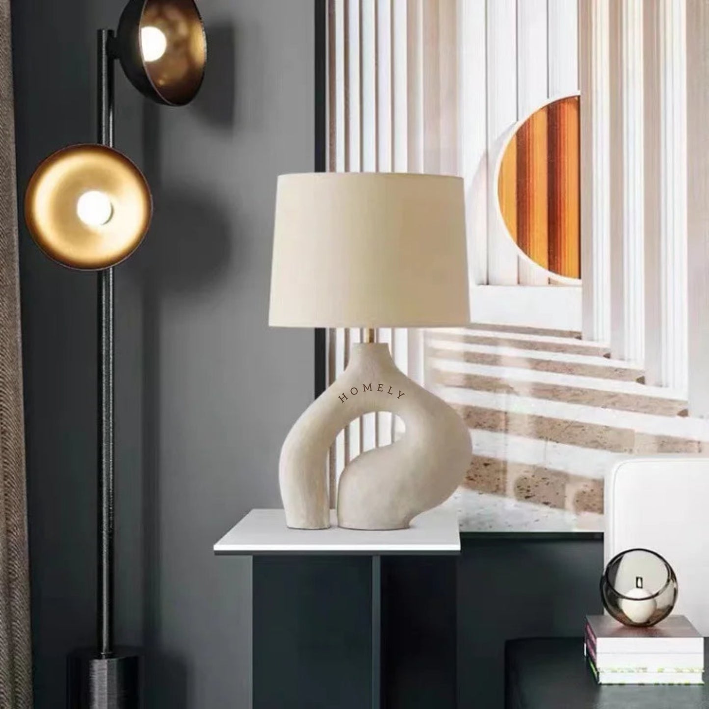 Sculpted Serenity Table Lamp